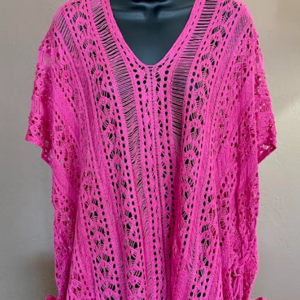 Hot Pink Swim Suit Coverup